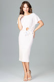 Chic Blouse and Skirt Set with Bow Tie Detail