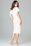 Chic Blouse and Skirt Set with Bow Tie Detail