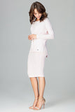 Elegant Below-Knee Skirt and Loose Blouse Set