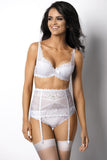 Tempting Lace High Garter Belt with Flirtatious Bow