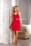 Flowing Lace-Trimmed Nightgown with Adjustable Straps