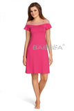 Lace-Trimmed Short Sleeve Nightgown with Satin Bows