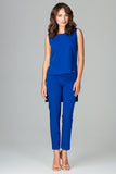 Stylish Sleeveless Blouse & Classic Trousers Set