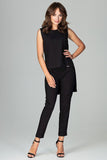 Chic Sleeveless Blouse & Classic Trousers Set