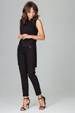 Chic Sleeveless Blouse & Classic Trousers Set