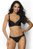 Luxe Lace Push-Up Bra with Removable Inserts in Black