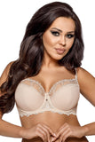 Elegant Floral Embroidery Semi-Padded Bra for Daily Wear