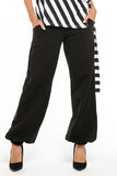 Alladin Style Elastic Ankle Trousers with Pockets