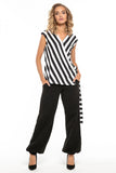 Alladin Style Elastic Ankle Trousers with Pockets
