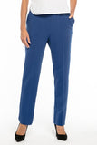 Elegant Cotton Knit Trousers with Pockets and Edges
