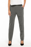 Elegant Cotton Knit Trousers with Pockets and Edge Detail