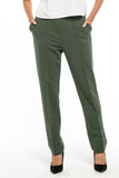 Elegant Cotton Knit Trousers with Pockets and Edge Detail