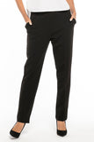 Elegant Cotton Knit Trousers with Pockets and Edge Details
