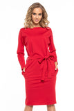 Loose Kimono Dress with Belt and Side Slip Pockets
