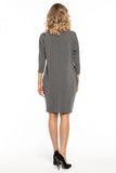 Loose-Fitting Dress with Pockets and Boat Neckline
