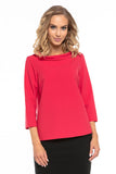Elegant Jackie Kennedy Style Blouse with Collar