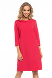 Elegant Woven Dress with Collar in Jackie Kennedy Style