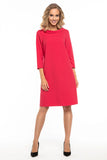 Elegant Woven Dress with Collar in Jackie Kennedy Style
