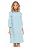 Elegant Woven Dress with Collar in Jackie Kennedy Style