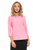 Elegant Jackie Kennedy Style Blouse with Collar