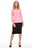 Elegant Jackie Kennedy Style Blouse with Collar