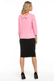 Elegant Jackie Kennedy Style Blouse with Collar