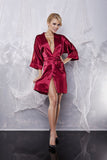Elegant Women's Kimono-Style Negligee Dressing Gown