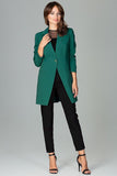 Colorful Long-Sleeved Jacket with Exposed Neckline