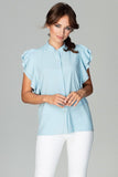 Timeless Classic Loose Fit Frill Sleeve Shirt