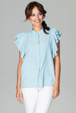 Timeless Classic Loose Fit Frill Sleeve Shirt