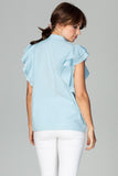 Timeless Classic Loose Fit Frill Sleeve Shirt