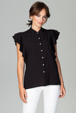 Frill Sleeve Loose Fit Classic Shirt for Every Occasion