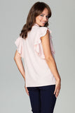 Classic Frill Sleeve Button-Up Shirt for Every Occasion