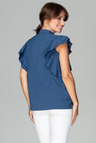 Timeless Classic Loose Fit Frilled Sleeve Shirt