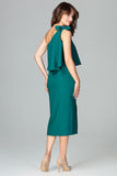 Sensual One-Shoulder Cocktail Dress with Thigh Slit