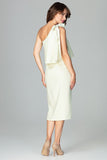 Sensual One-Shoulder Cocktail Dress with Thigh Slit