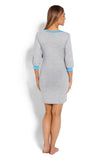 Maternity Nightgown with Bow & Easy Nursing Access