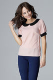 Elegant Short Sleeve Blouse with Collar for Every Occasion