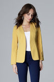 Elegant Long-Sleeved Jacket with No Fastening