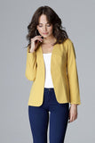 Elegant Long-Sleeved Jacket with No Fastening