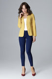 Elegant Long-Sleeved Jacket with No Fastening