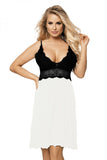 Elegant Lace-Trimmed Chemise in Multiple Colors