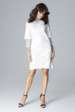 Elegant Long Sleeve Top with Mesh Insert and Double Layers