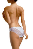 Feminine Lace-Trimmed Silky Micro Mesh Panties