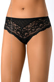 Sensual Black Lace Panties with Tulle Inserts and Bow