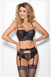 Elegant Lace Chocolate Bar Thong with Water Effect