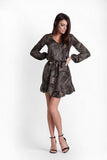 Romantic Oversize Frill Dress with V Neckline