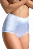 White Body Shaping High-Cut Panties with Elastic Band
