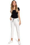 Classic Cotton Trousers with Elasticated Waistband
