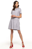 Charming Ruffle Summer Dress with Neck Tie Detail